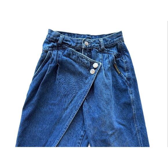 Rocky Mountain wrap women’s  28 vintage 90s blue jeans high rise bareback  weste - Picture 1 of 8